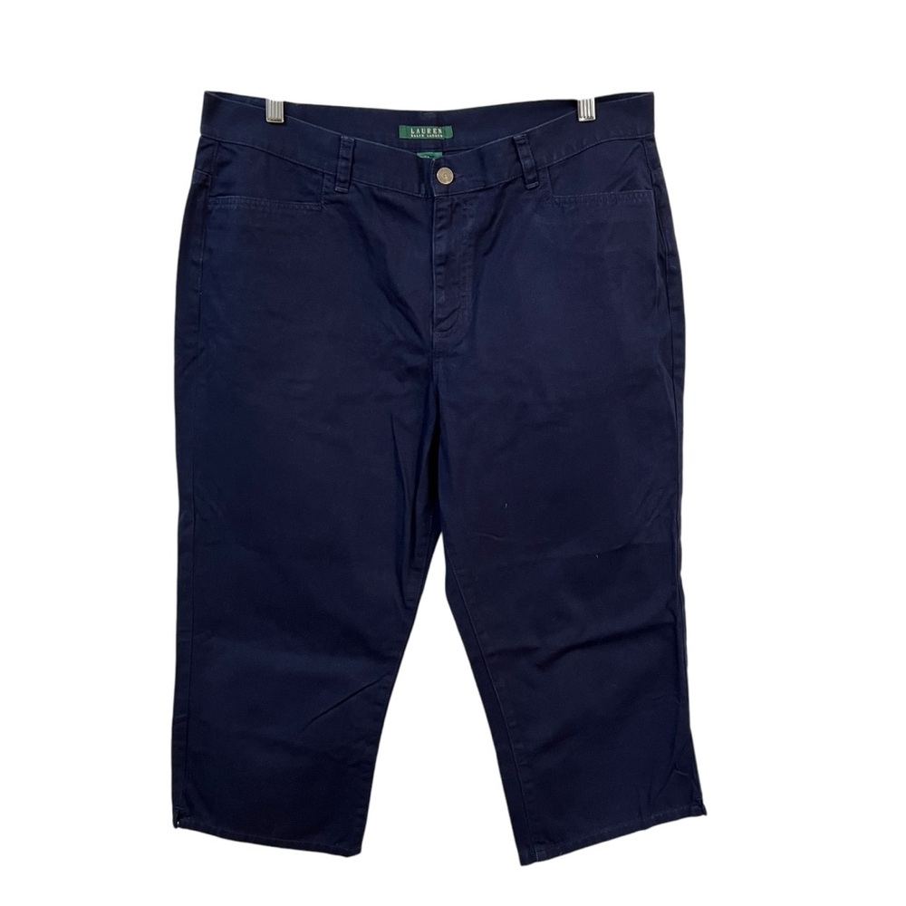 LAUREN RALPH LAUREN crop pants blue size 14